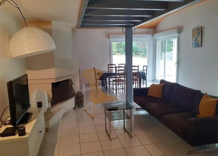 Maison Boisee, 800M De La Plage, 100M², 3 Chambres, Terrasse, Parking - Fr-1-777-18 펜션 생장드몽